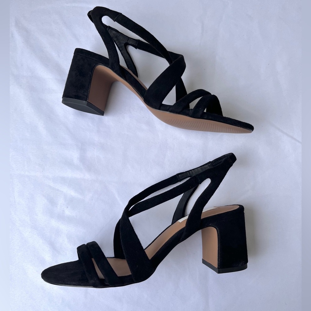 H&M | BNIB Suede Low Heel Sandals - Picture 3 of 16